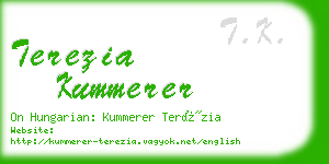 terezia kummerer business card